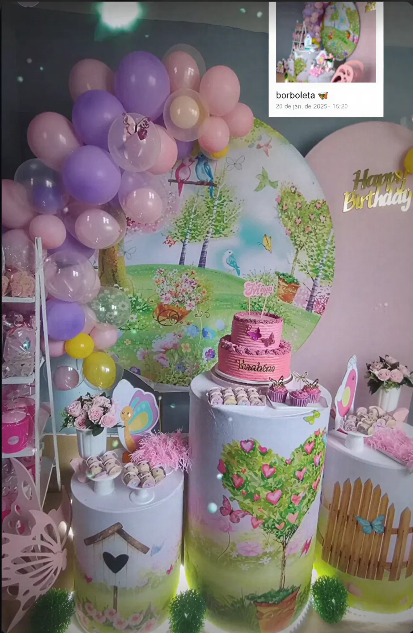 Decoração de festa tema Floral